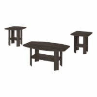 Table Set, 3pcs Set, Coffee, End, Side, Accent, Living Room, Laminate, Brown, Transitional