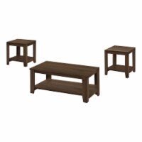 Table Set, 3pcs Set, Coffee, End, Side, Accent, Living Room, Laminate, Walnut, Transitional