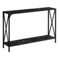 Console, Entryway, Narrow, Sofa, Living Room, Bedroom, Metal, Laminate, Black Marble Look,