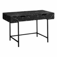 Home Office, Laptop, Storage Drawers, 48 l, Work, Metal, Laminate, Black Marble Look,