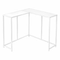 Console, Entryway, Narrow, Corner, Living Room, Bedroom, Metal, Laminate, White,