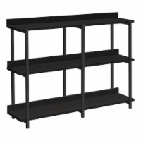 Accent Table, Console, Entryway, Narrow, Sofa, Living Room, Bedroom, Metal, Laminate, Black,