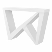 Accent Table, Console, Entryway, Narrow, Sofa, Living Room, Bedroom, Laminate, White,