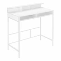 Home Office, Standing, Storage Shelves, 48 l, Work, Laptop, Metal, Laminate, White,