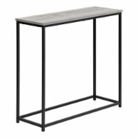 Console, Entryway, Narrow, Sofa, Living Room, Bedroom, Metal, Laminate, Grey, Black,