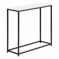 Console, Entryway, Narrow, Sofa, Living Room, Bedroom, Metal, Laminate, White, Black,