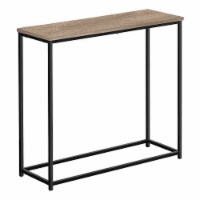 Console, Entryway, Narrow, Sofa, Living Room, Bedroom, Metal, Laminate, Brown, Black,