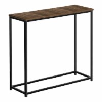 Console, Entryway, Narrow, Sofa, Living Room, Bedroom, Metal, Laminate, Brown, Black,