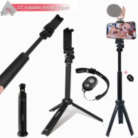 Vivitar 13 Inch Foldable Pocket Tripod With Wireless Remote And Smart Phone Bracket