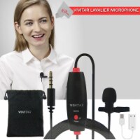 Vivitar Mini Lavalier Streaming Microphone Omni Directional With Usb Adapter