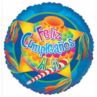 Anagram 72495 18 in. Feliz Cumpleanos A Ti -Party Balloon Perspective: Main