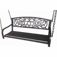 Backyard Expressions Welcome Porch Swing