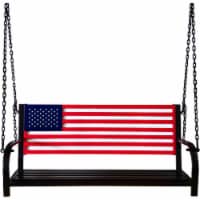 Backyard Expressions American Flag Porch Swing