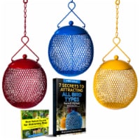 Backyard Expressions Set of 3 Squirrel Proof Bird Feeders - Bonus Ebook and Audio Included