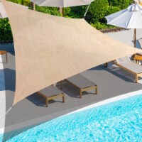 Backyard Expressions Sun Shade Sail - Available in a Variety of Colors and Sizes