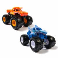 Monster Jam Supercharge Speedway & Monster Trucks Light Up World Finals Track Playset Perspective: Main