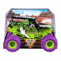 Monster Jam Official Grave Digger Monster Truck Collector 1:24 Scale Die-Cast Vehicle Toy Perspective: Main