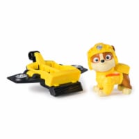 Paw Patrol Action Pups Rubble Action Figure & Hoverboard Airplane Toy with Foldable WIngs Perspective: Main