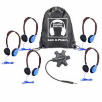 5 - HA2 in Blue Headphones with 1 Star Fish Jackbox, JBPSF,  in carry bag