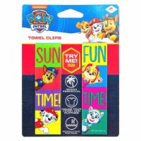 Paw Patrol Beach Towel Clips Sun Fun Time Nickelodeon Pool Secure Bag Chair LogoPegs