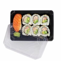 World Centric's (SU-CS-75) Compostable Sushi Tray & Lid Made From PLA 7  x 5  x 2  (Package