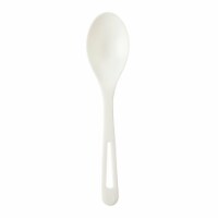World Centric's (SP-CS-WH) Compostable 6-Inch Ice Cream Spoons - Made of Corn PLA (Package of