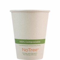 World Centric's Compostable Tree Free Hot Cups, Made from Bagasse/Sugar Cane, PLA Lined, 8