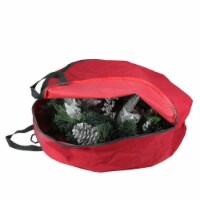 Dyno 36  Red and Black Zip Up Christmas Wreath Storage Bag