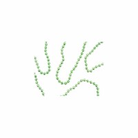 St. Nick's Choice Shiny Metallic Lime Green Beaded Christmas Garland 15' x 6.25mm