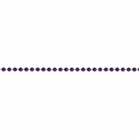 St. Nick's Choice Shiny Metallic Royal Purple Beaded Christmas Garland 15' x 6.25mm