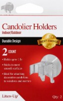 Lites Up Clear Christmas Candolier Holder Hooks with Medium Suction Cups Perspective: Main