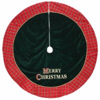 Dyno 48  Gold and Silver Bordered Snowflake Christmas Tree Skirt
