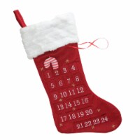 Dyno 22  Red and White Candy Cane Advent Calendar Christmas Stocking