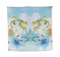 Betsy Drake Sea Turtle Print Shower Curtain 70 X 72 In.
