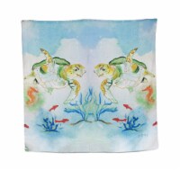Betsy Drake Sea Turtle Print Shower Curtain 70 X 72 In.