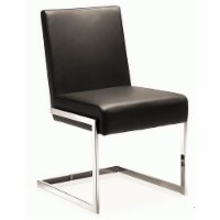 Casabianca Modern Fontana Faux Leather Dining Chair in Brown