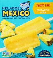 Helados Mexico Pina Pineapple Ice Cream Bars 6 Count