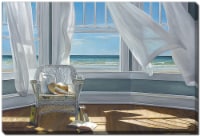 Streamline Art Printed Canvas Art - Beach House