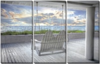 Streamline Art Printed Canvas Wall Decor - Swing at the Beach Perspective: Main