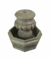 Classic Olive Column Style Tabletop or Garden Fountain With Pump
