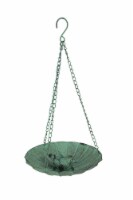 Rustic Metal Concave Tray Style Hanging Bird Feeder Farmhouse Decor