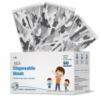 WeCare  Individually Wrapped Disposable Face Masks, 50 Pack, White Camo