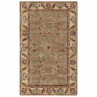 Safavieh CL324A-3 3 Ft. x 5 Ft. Small Rectangle- Traditional Classic Light Green And Gold Han