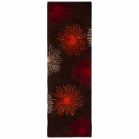 Safavieh SOH712B-214 2 ft. 6 in. x 14 ft. Runner Contemporary Soho Brown & Multi Color Hand T