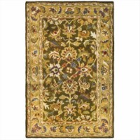 Safavieh CL758M-24 2 Ft. - 3 In. x 4 Ft. Accent- Traditional Classic Olive And Camel Hand Tuf