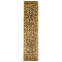 Safavieh AT52C-216 Antiquity Runner Rugs, Blue & Gold - 2 ft.-3 in. x 16 ft.