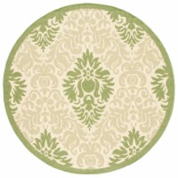 Safavieh CY2714-1E01-7R 6 Ft. - 7 In. x 6 Ft. - 7 In. Round- Indoor - Outdoor Courtyard Natur
