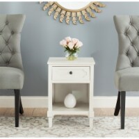 SAFAVIEH Rosaleen Storage Side Table White