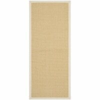 SAFAVIEH Natural Fiber Collection NF441K Maize/Wheat Rug 2' 6 x 20'