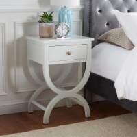 SAFAVIEH Maxine Nightstand With Storage Drawer Off White